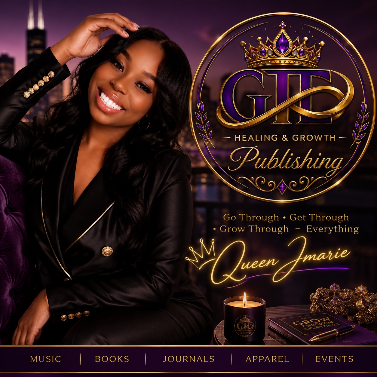 Jeanette Coleman and GTE Healing & Growth Publishing brand artwork