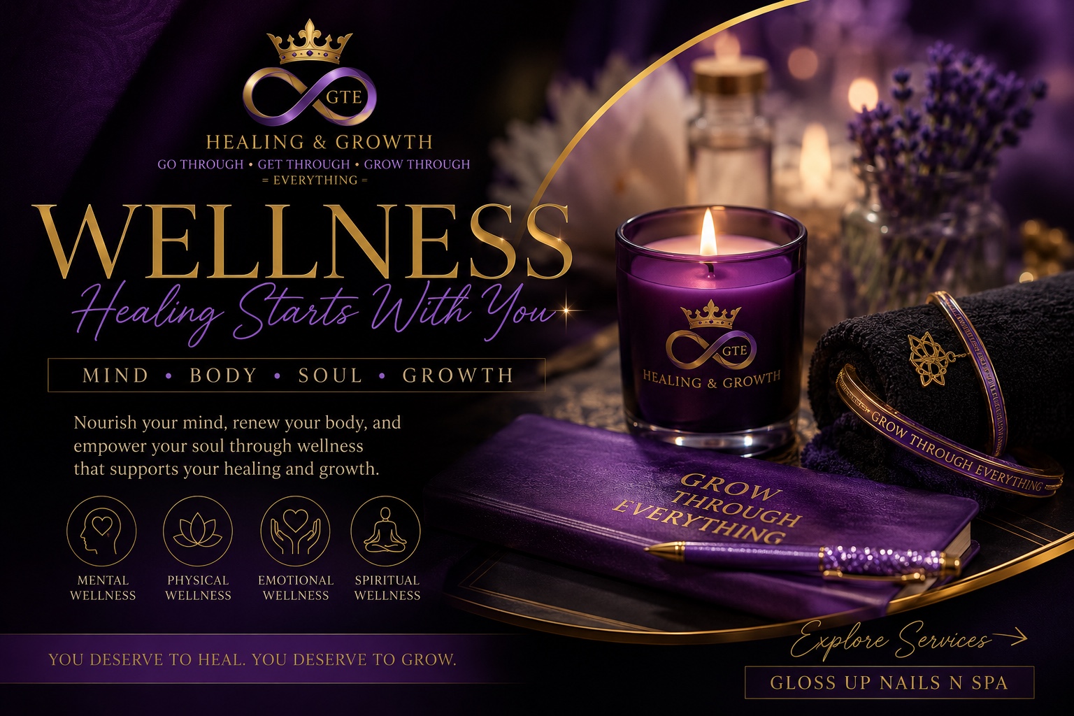 GTE Healing and Growth wellness cover art