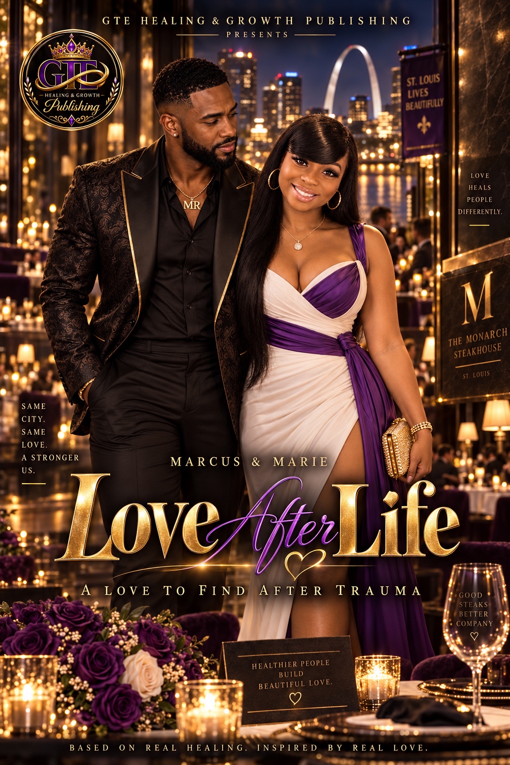 Love After Life A Love To Find After Trauma official movie cover art featuring Marcus and Marie