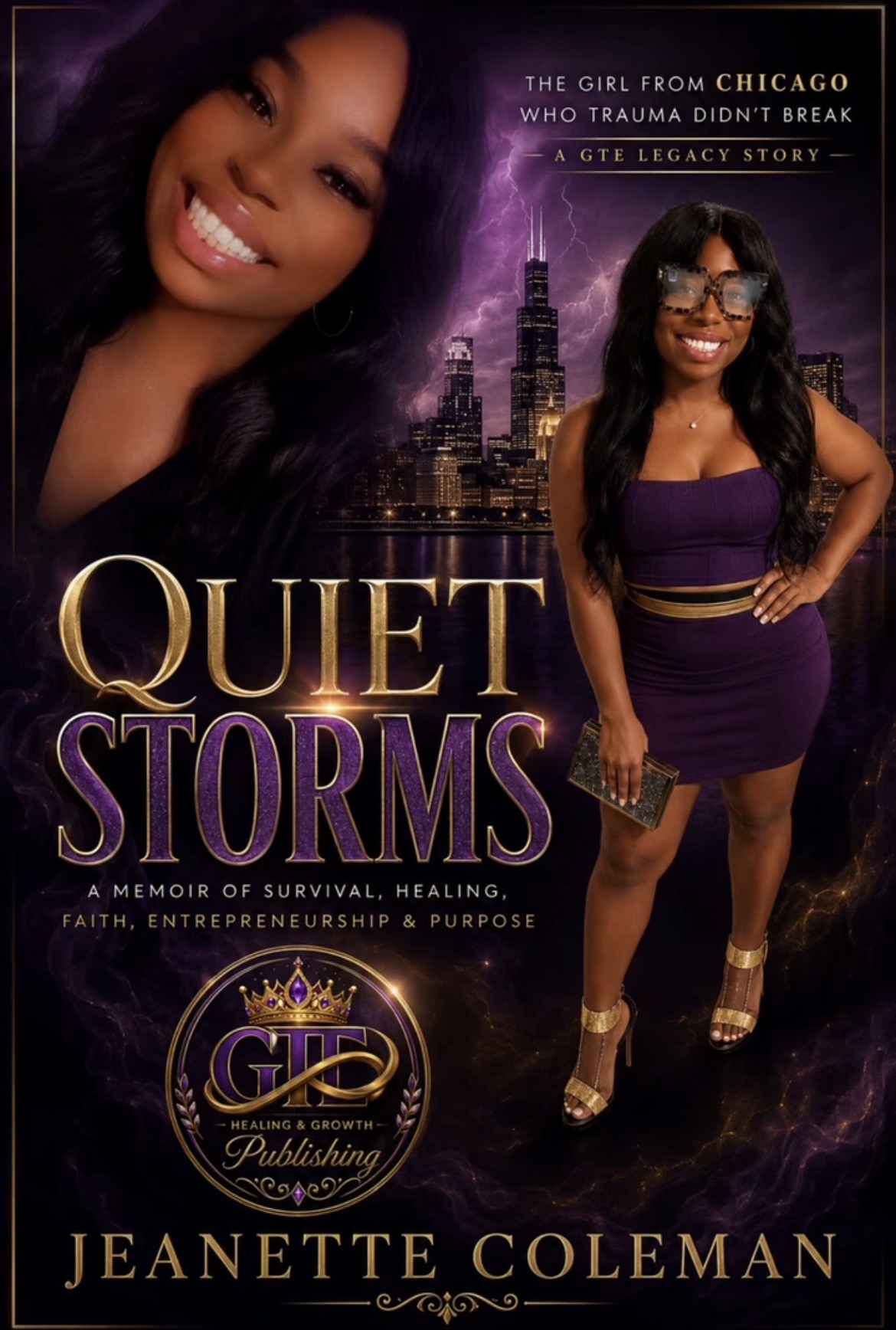 Quiet Storms memoir cover by Jeanette Coleman